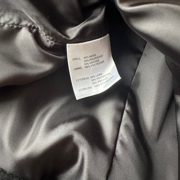 NWT Forecaster of Boston Black Wool Blend Pea Coat Women’s Petite XL PXL $220 - Picture 7 of 7